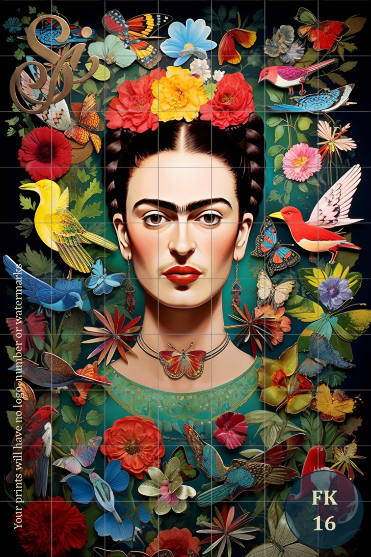 Frida Kahlo Fibre Decoupage Sheets II - Image 10