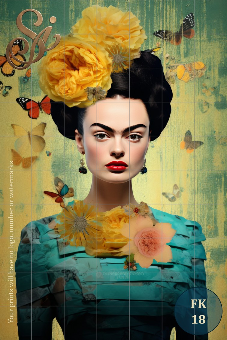 Frida Kahlo Fibre Decoupage Sheets II - Image 12