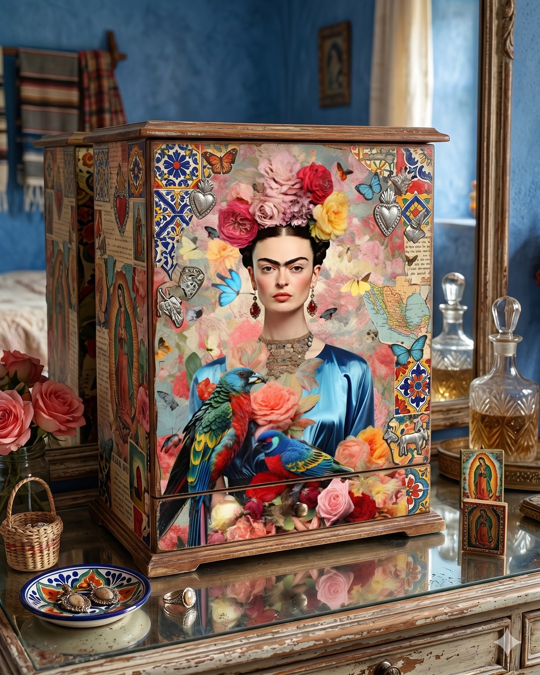Frida Kahlo Fibre Decoupage Sheets II - Image 4