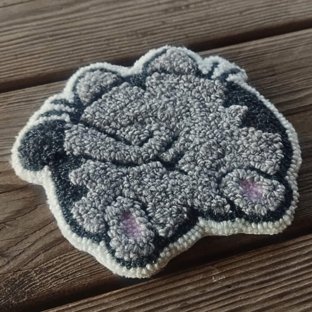 Grey Cat But a Mug Rug - Image 2