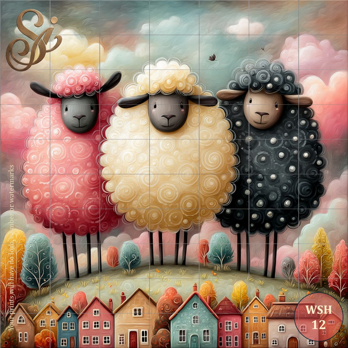 Whimsical Sheep Fibre Decoupage Sheets - Image 15