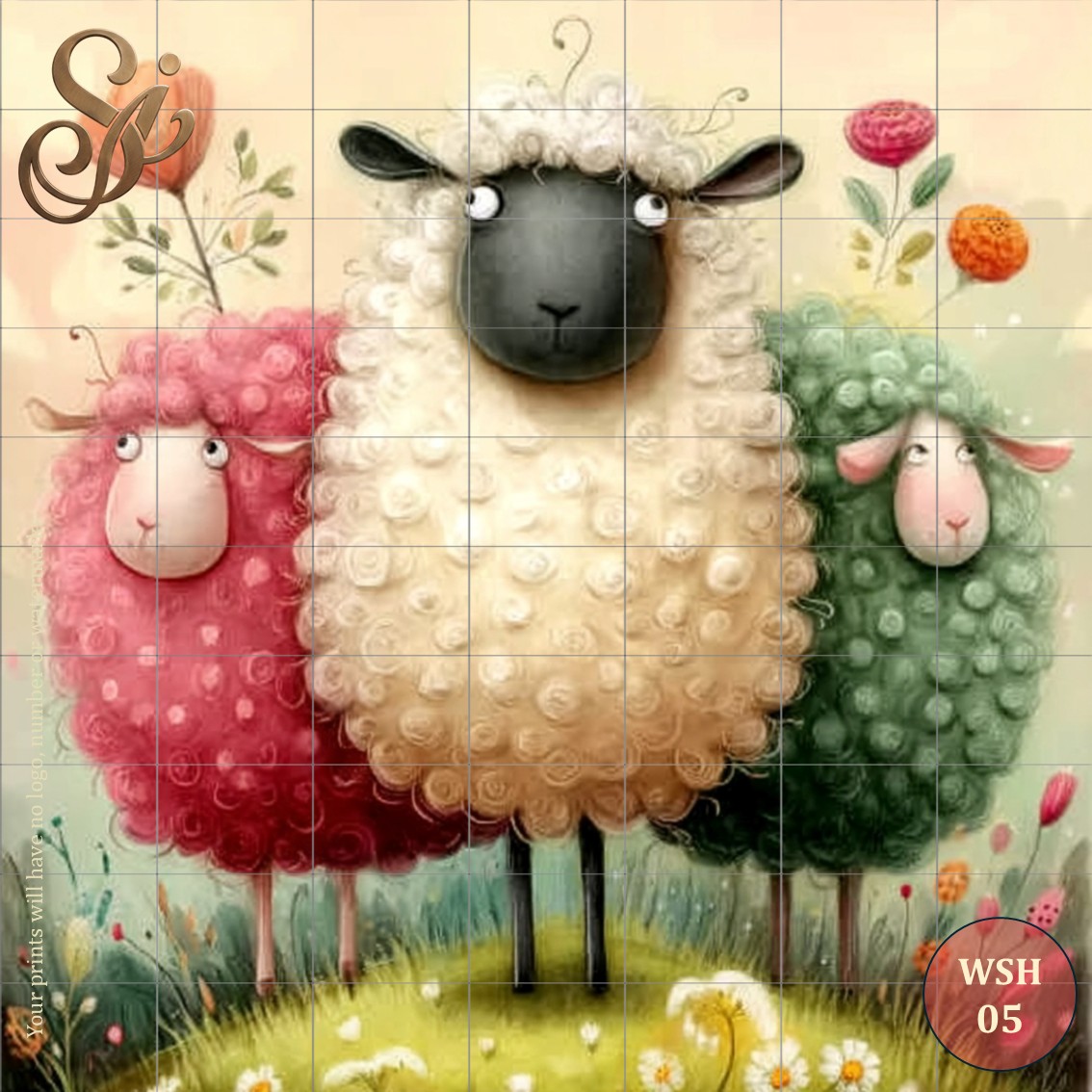 Whimsical Sheep Fibre Decoupage Sheets - Image 8