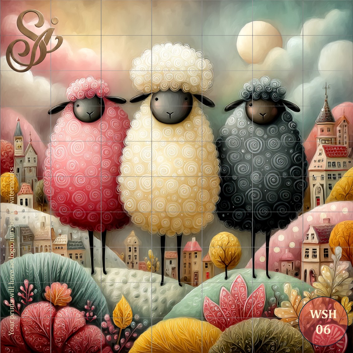 Whimsical Sheep Fibre Decoupage Sheets - Image 9