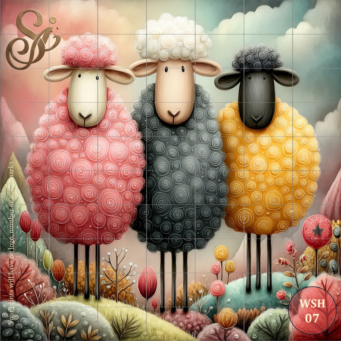 Whimsical Sheep Fibre Decoupage Sheets - Image 10