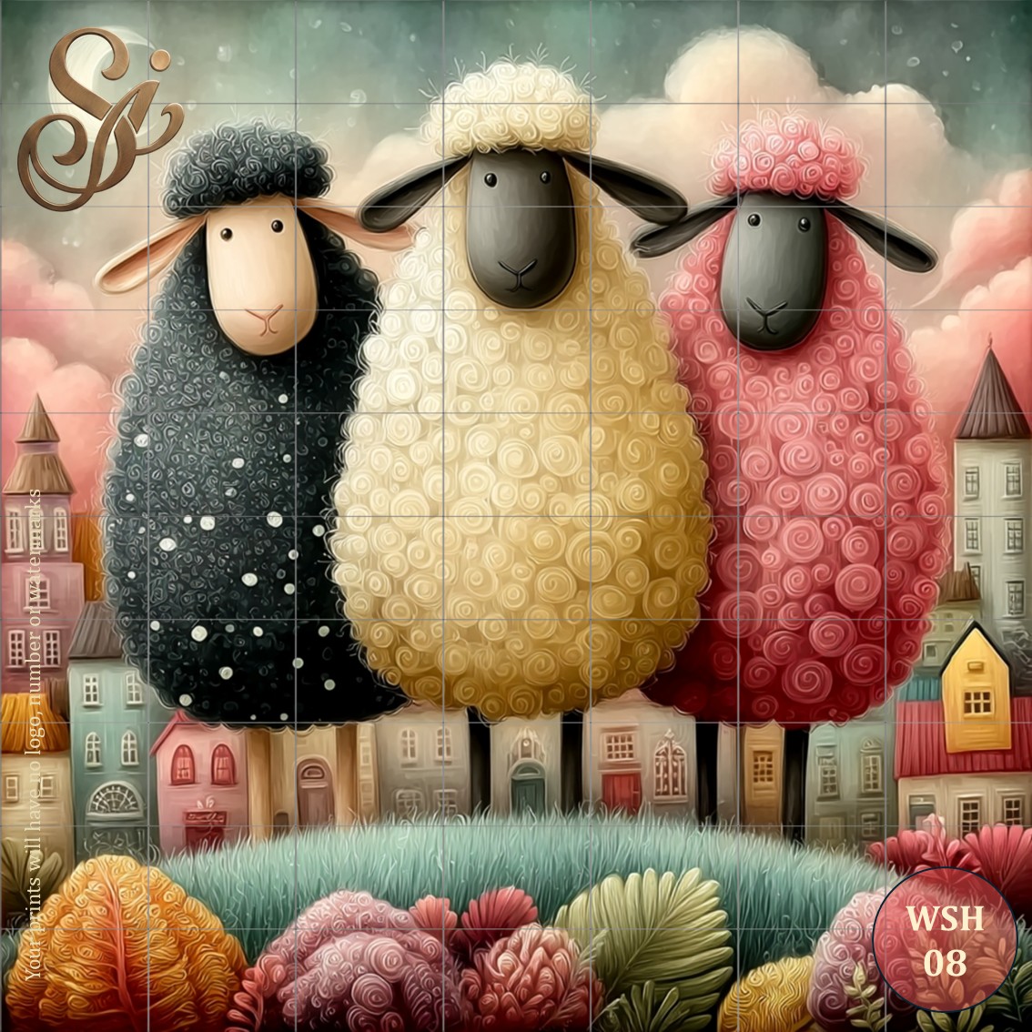 Whimsical Sheep Fibre Decoupage Sheets - Image 11