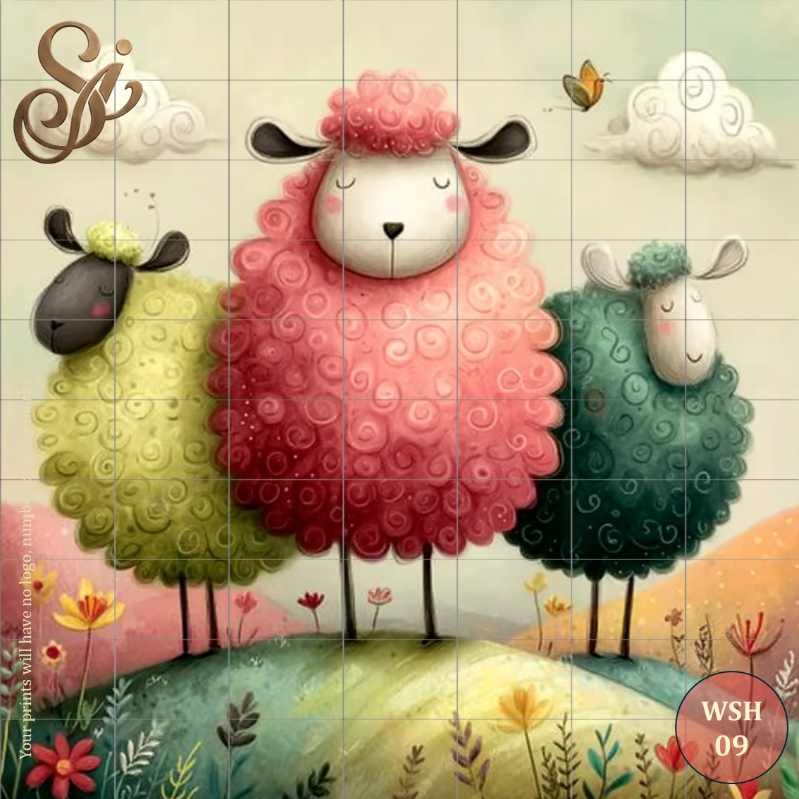 Whimsical Sheep Fibre Decoupage Sheets - Image 12