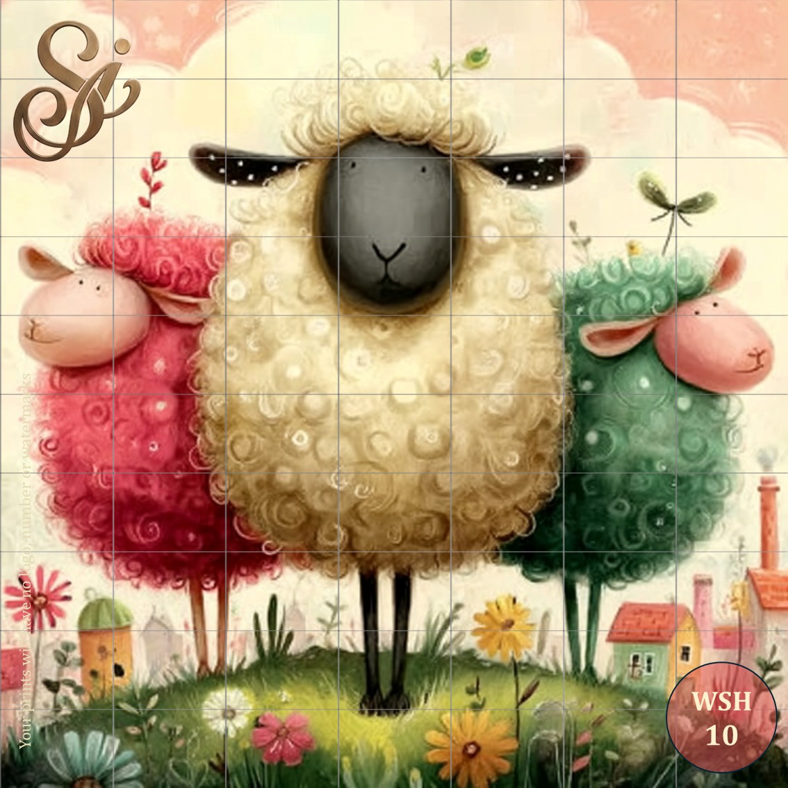 Whimsical Sheep Fibre Decoupage Sheets - Image 13