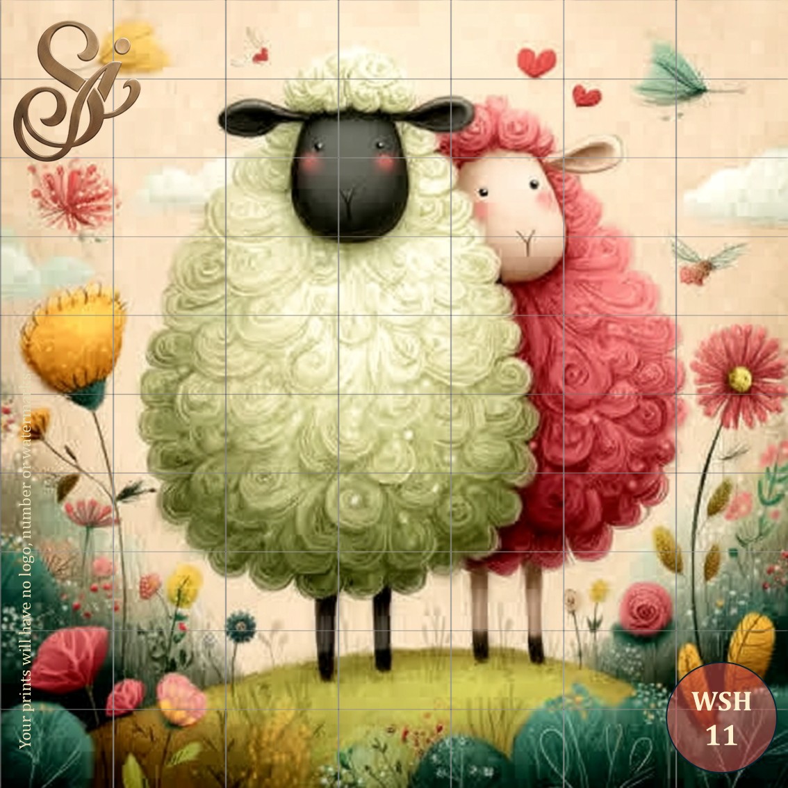 Whimsical Sheep Fibre Decoupage Sheets - Image 14