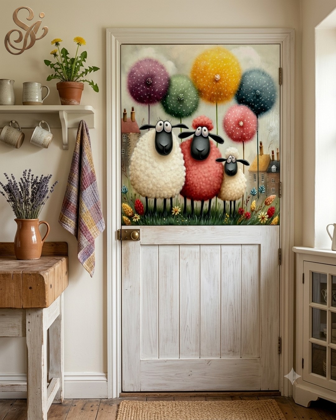 Whimsical Sheep Fibre Decoupage Sheets - Image 2