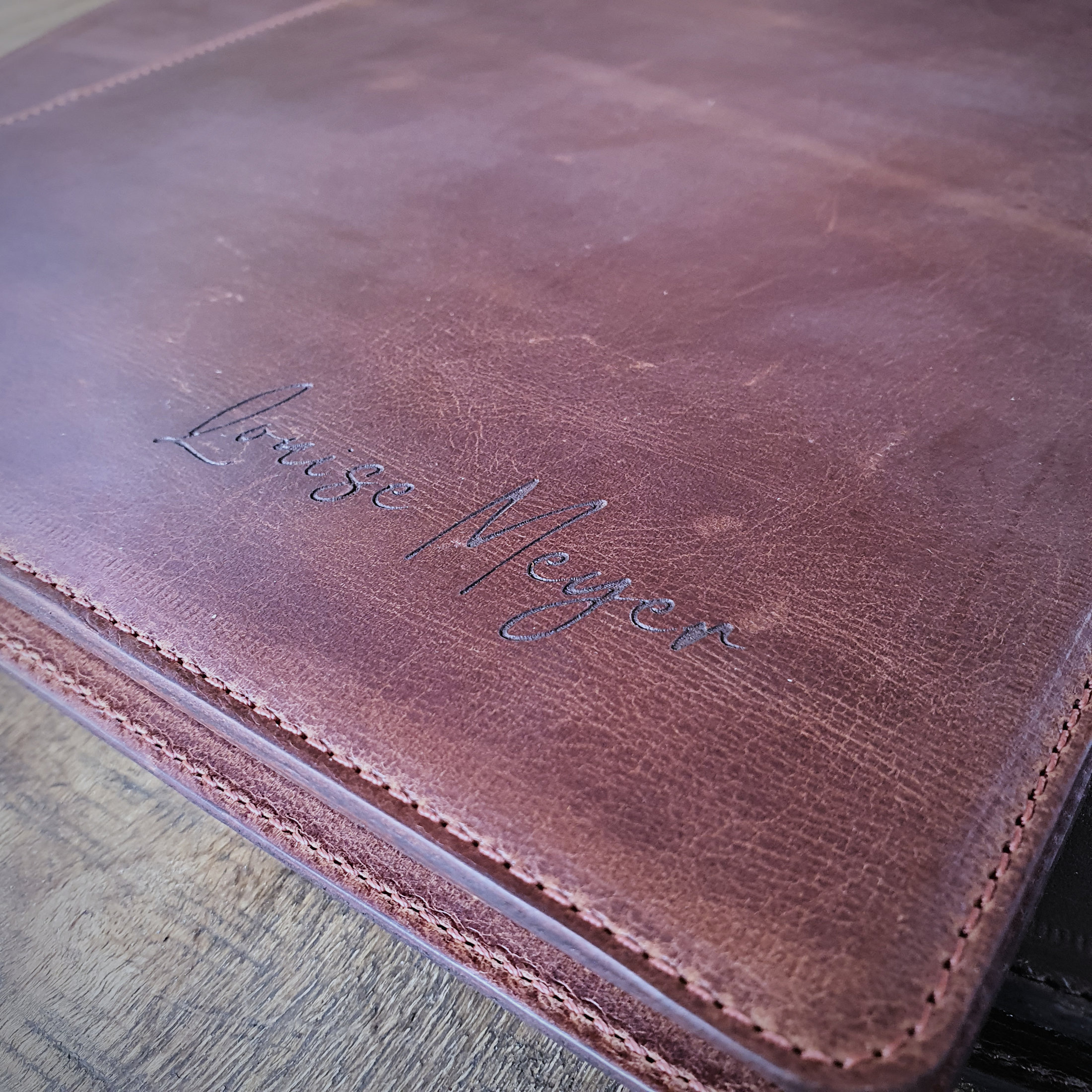 Personalised A4 Leather Padfolio Folder - Image 5