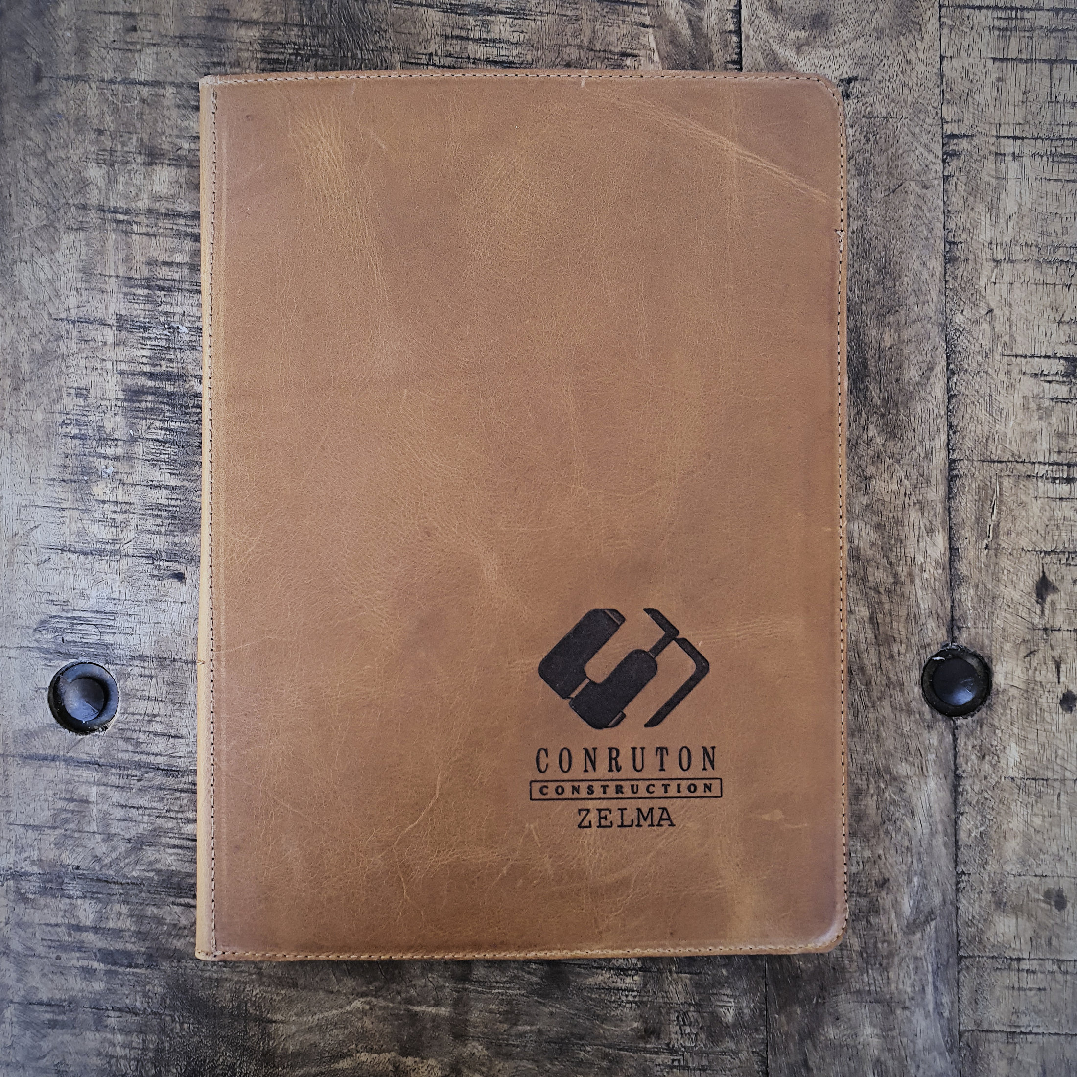 Personalised A4 Leather Padfolio Folder - Image 6