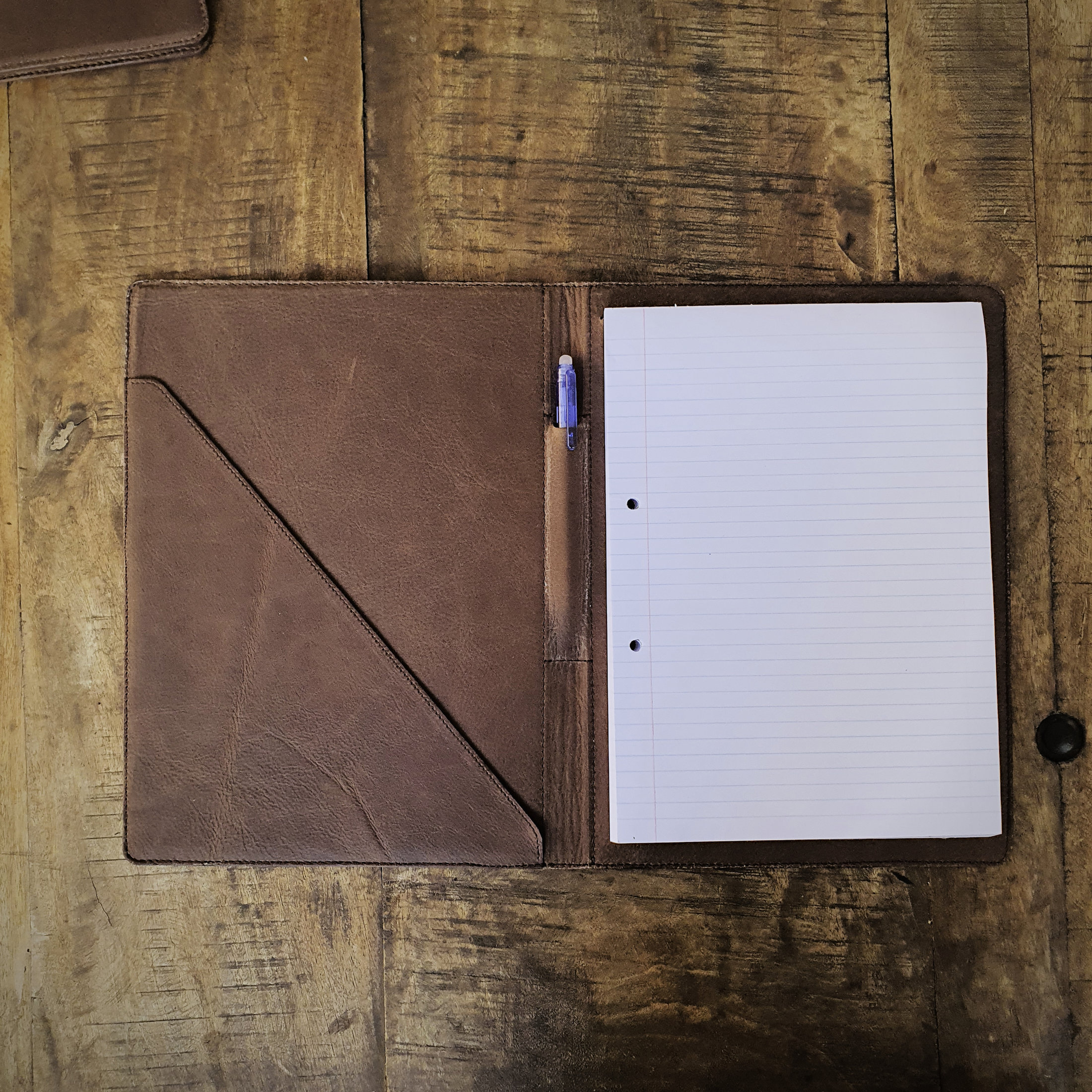 Personalised A4 Leather Padfolio Folder - Image 9