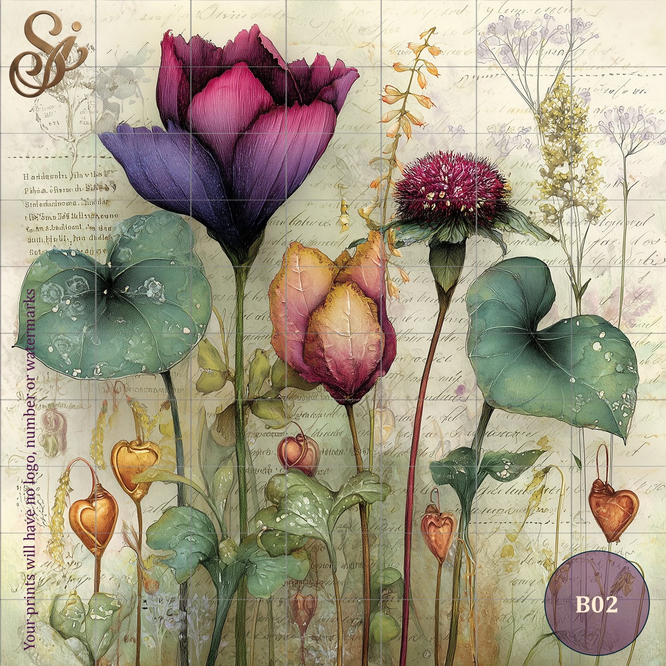 Botanicals Fibre Decoupage Sheets I - Image 5