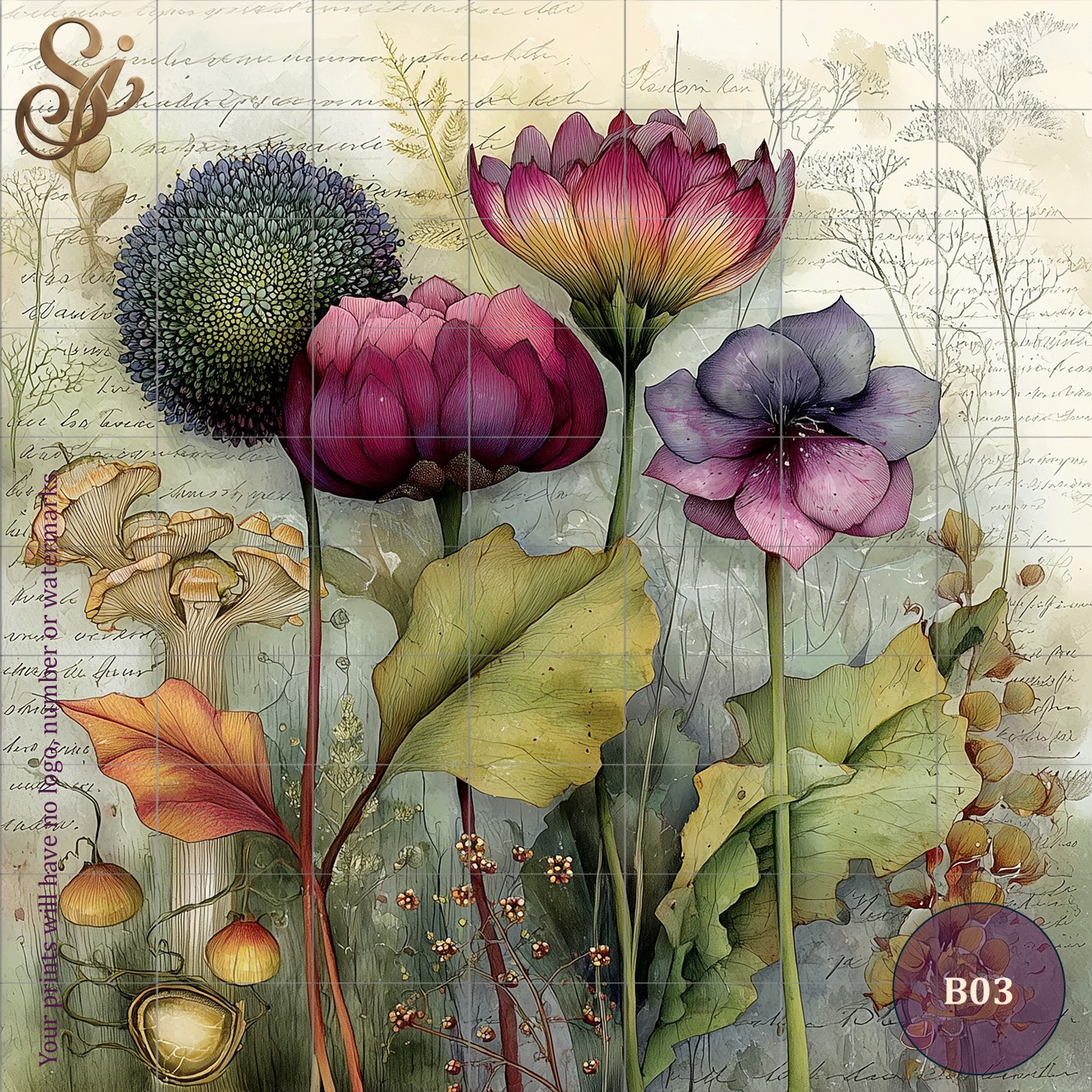 Botanicals Fibre Decoupage Sheets I - Image 6