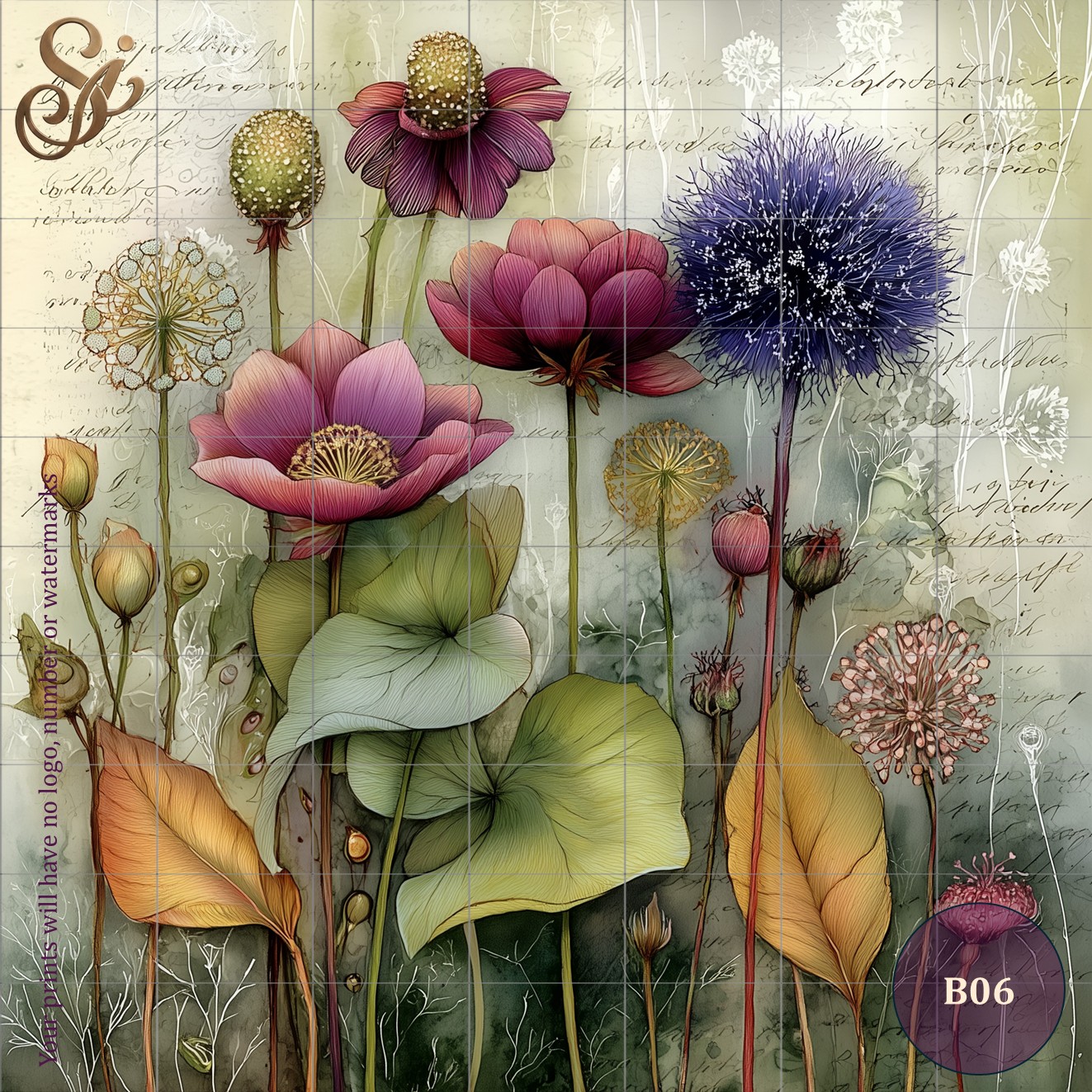 Botanicals Fibre Decoupage Sheets I - Image 9