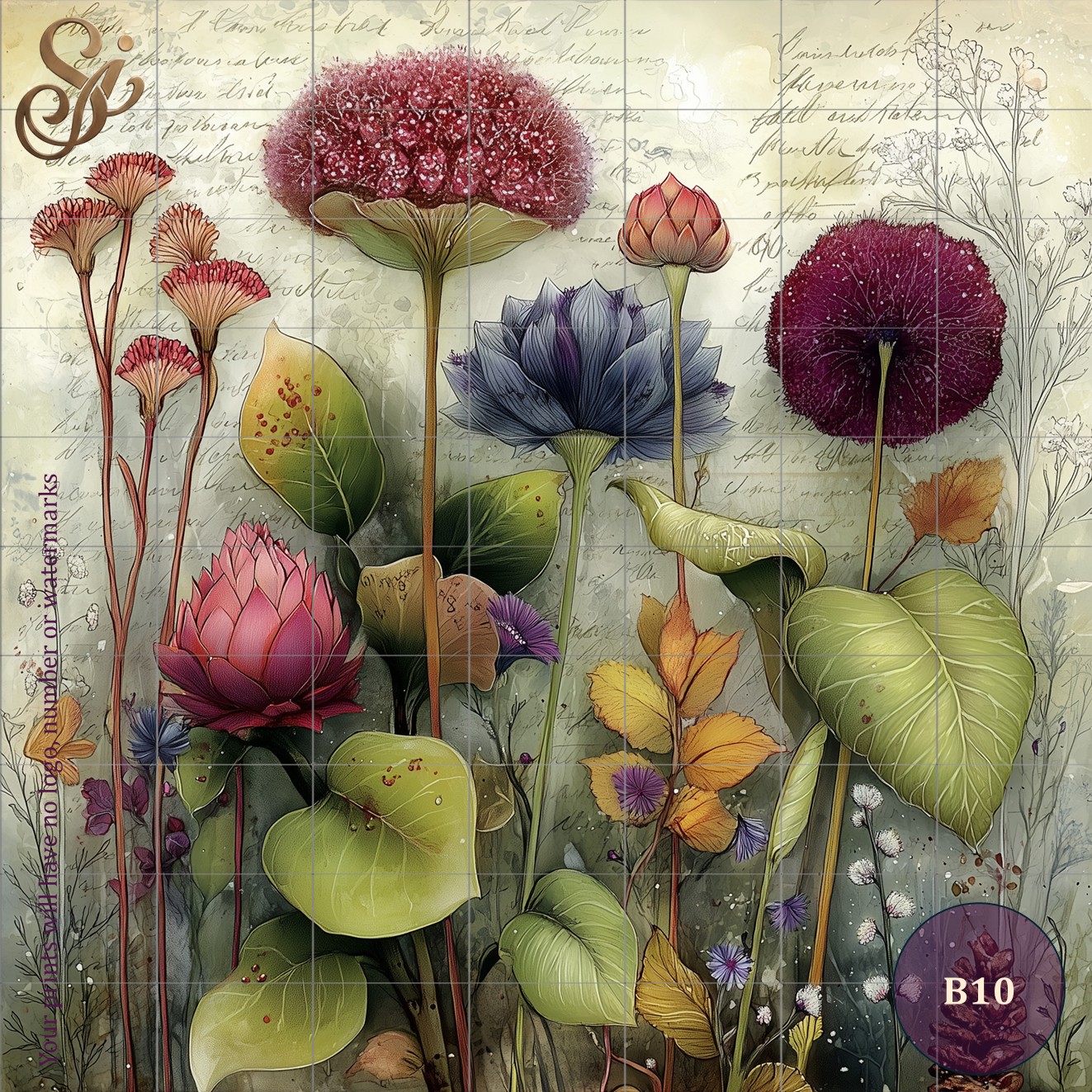 Botanicals Fibre Decoupage Sheets I - Image 13