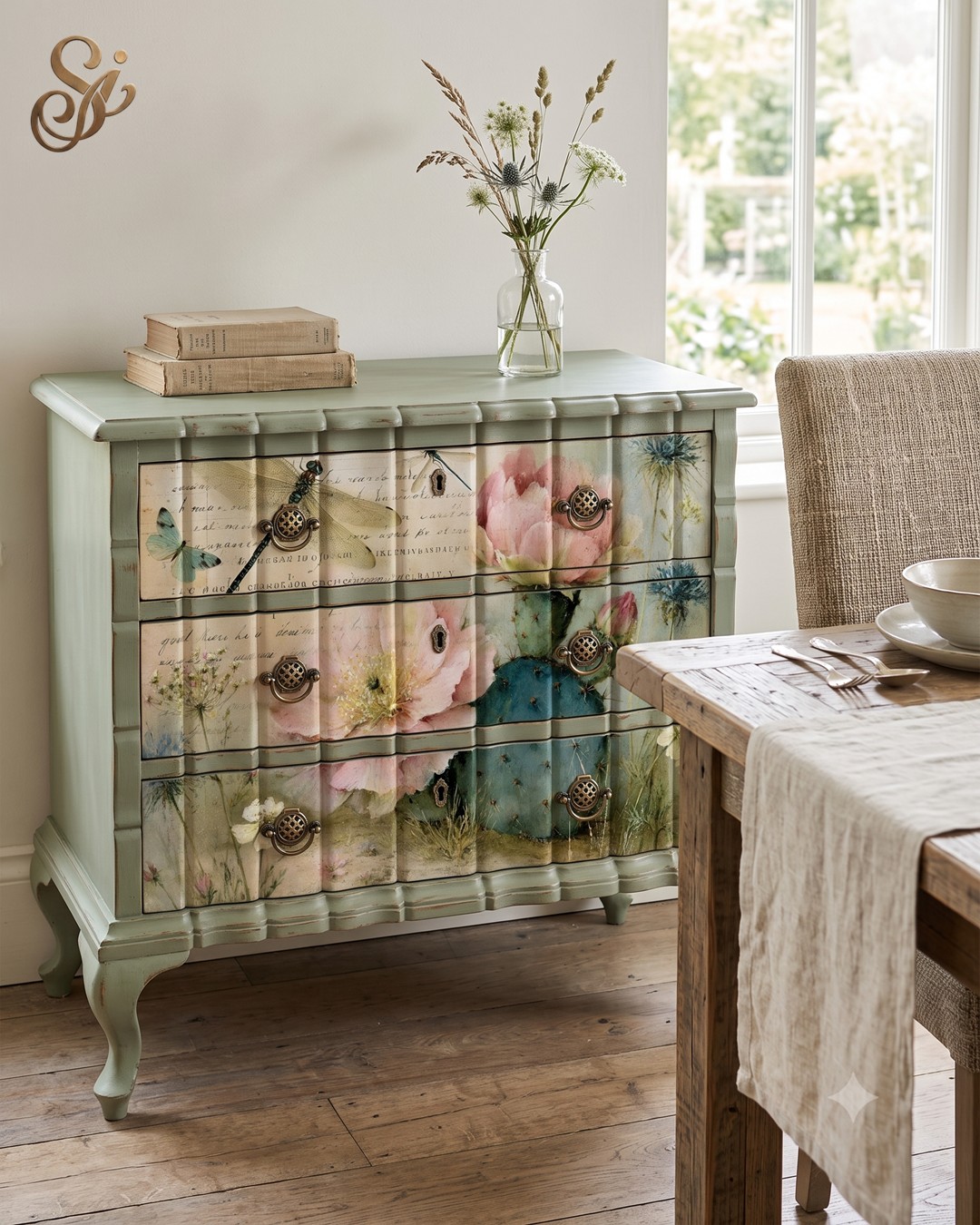 Desert Florals Fibre Decoupage Sheets I - Image 2