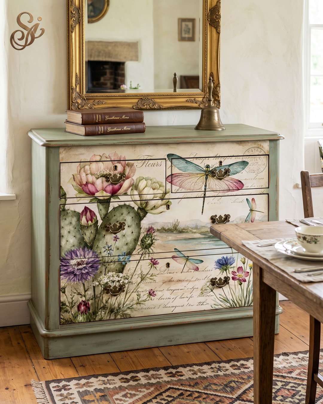 Desert Florals Fibre Decoupage Sheets I - Image 3