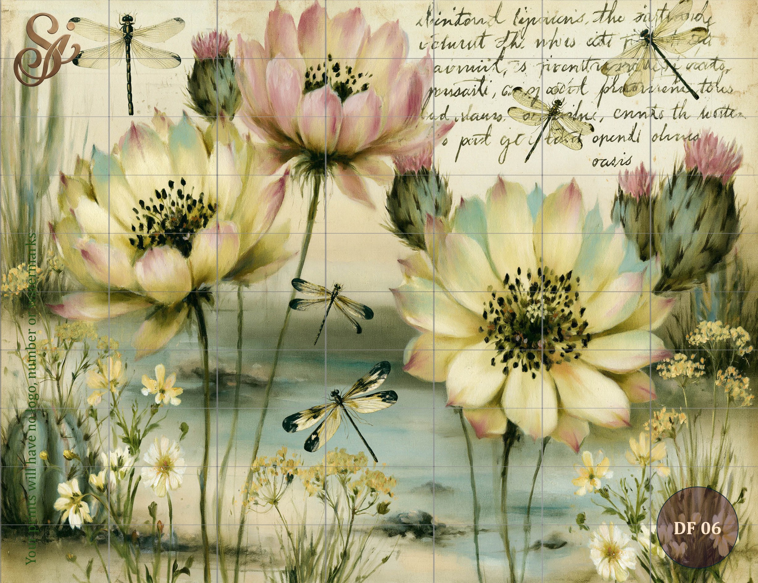 Desert Florals Fibre Decoupage Sheets I - Image 9