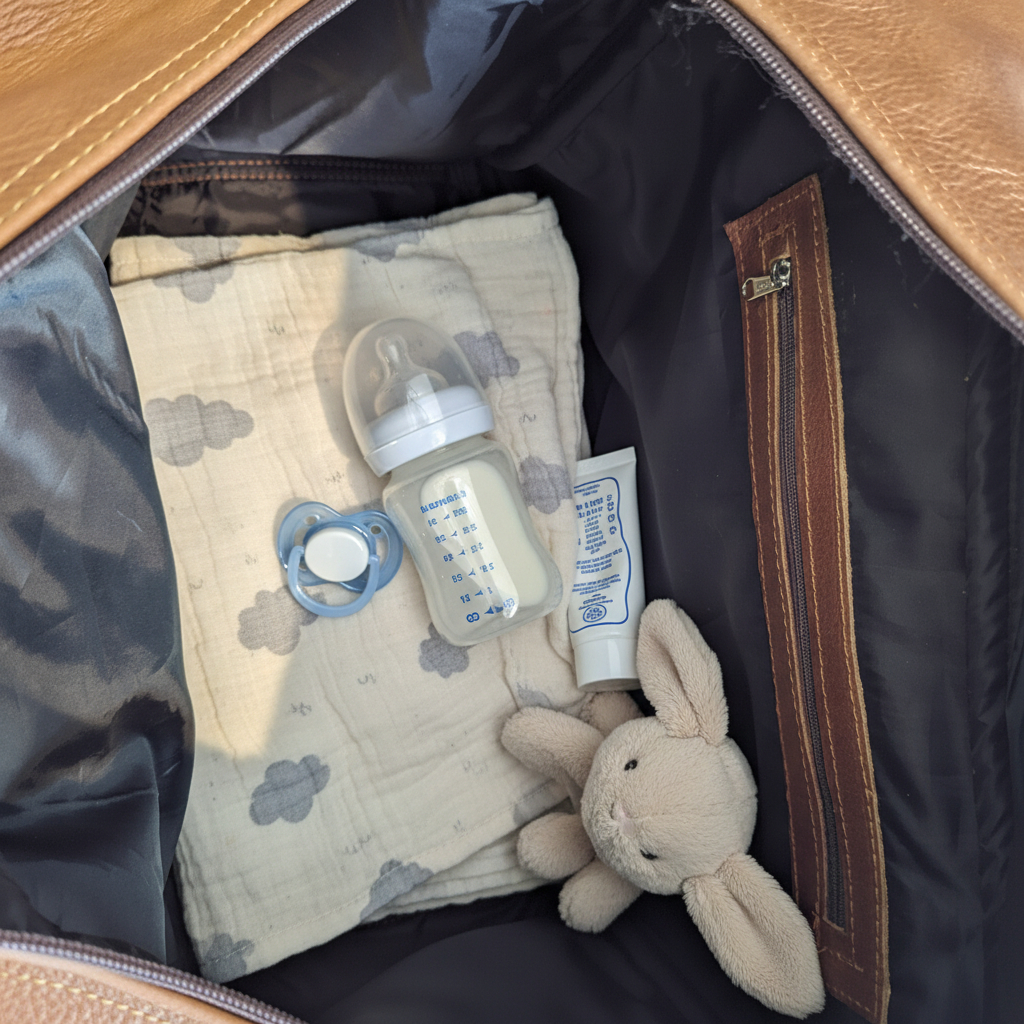 The Coney – Leather Nappy & Travel Bag - Image 4