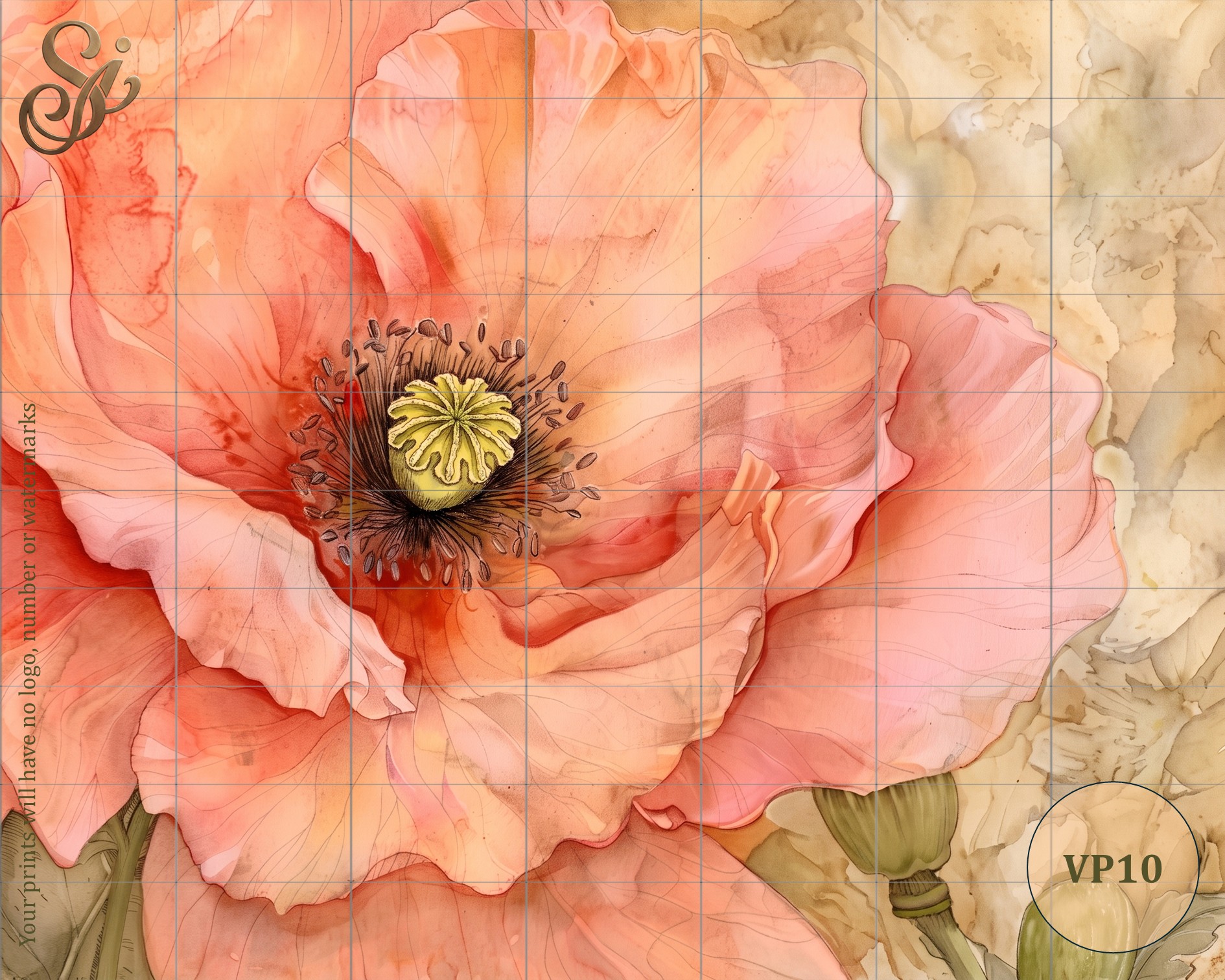 Vintage Poppies Fibre Decoupage Sheets I - Image 15