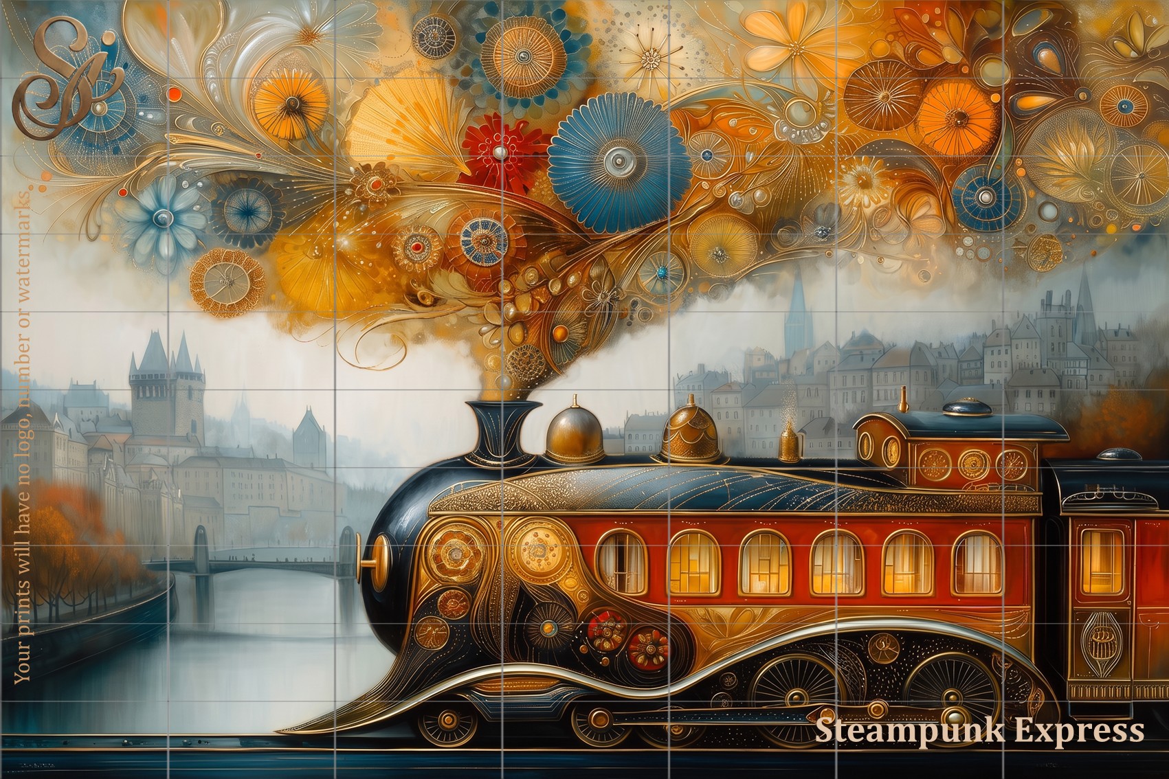 Steampunk Express Fibre Decoupage Sheets - Image 4