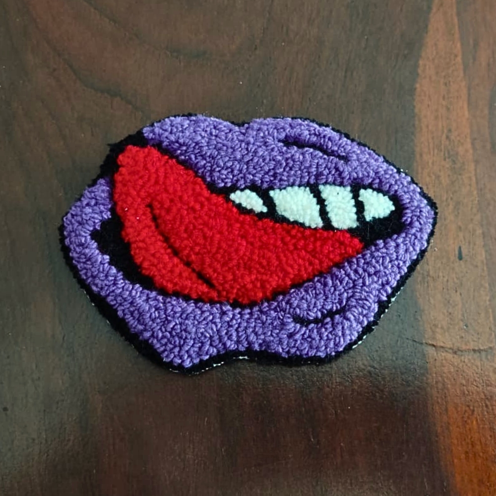 LICK IT Purple Mug Rug - Image 3