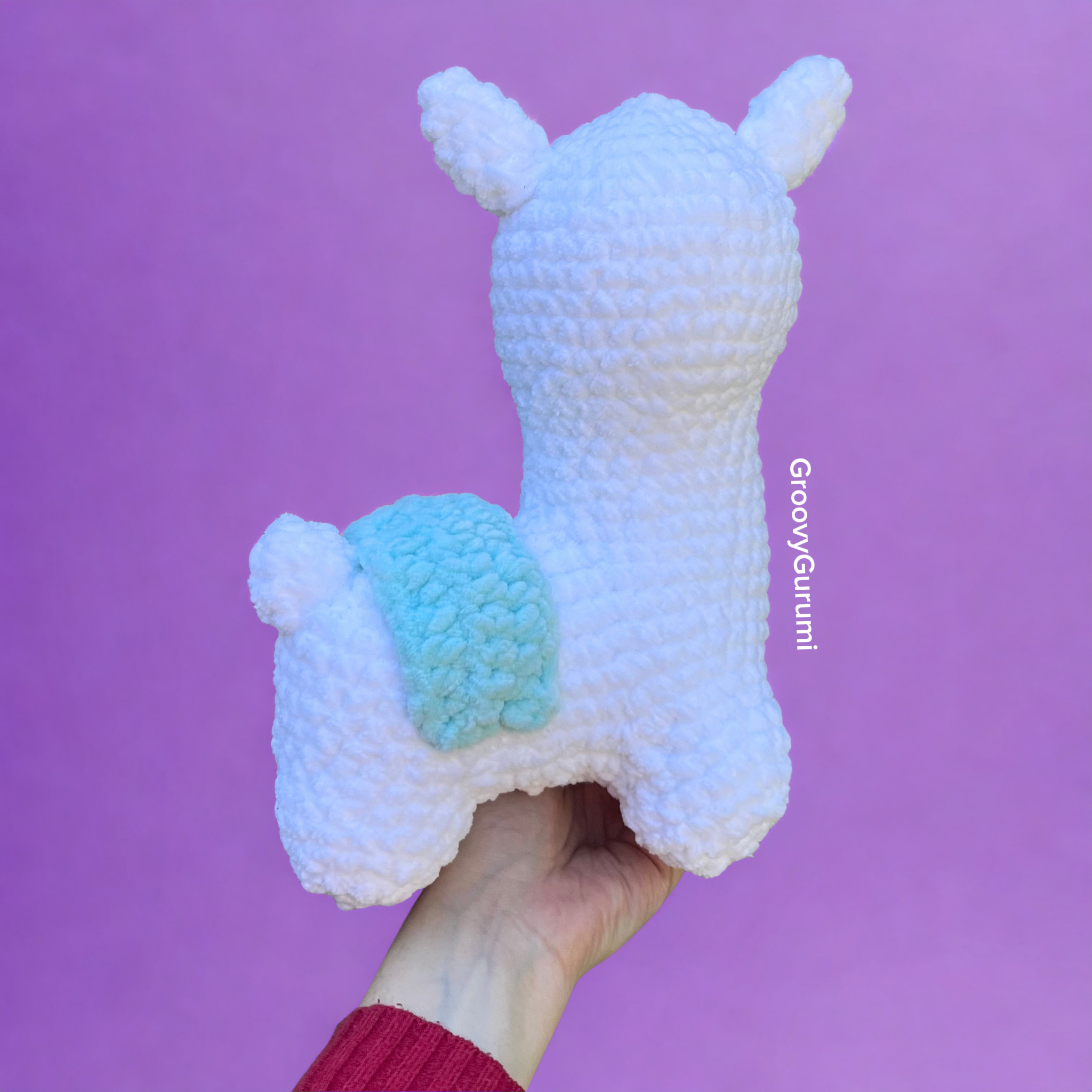 Crochet Llama with Saddle Blanket - Image 3