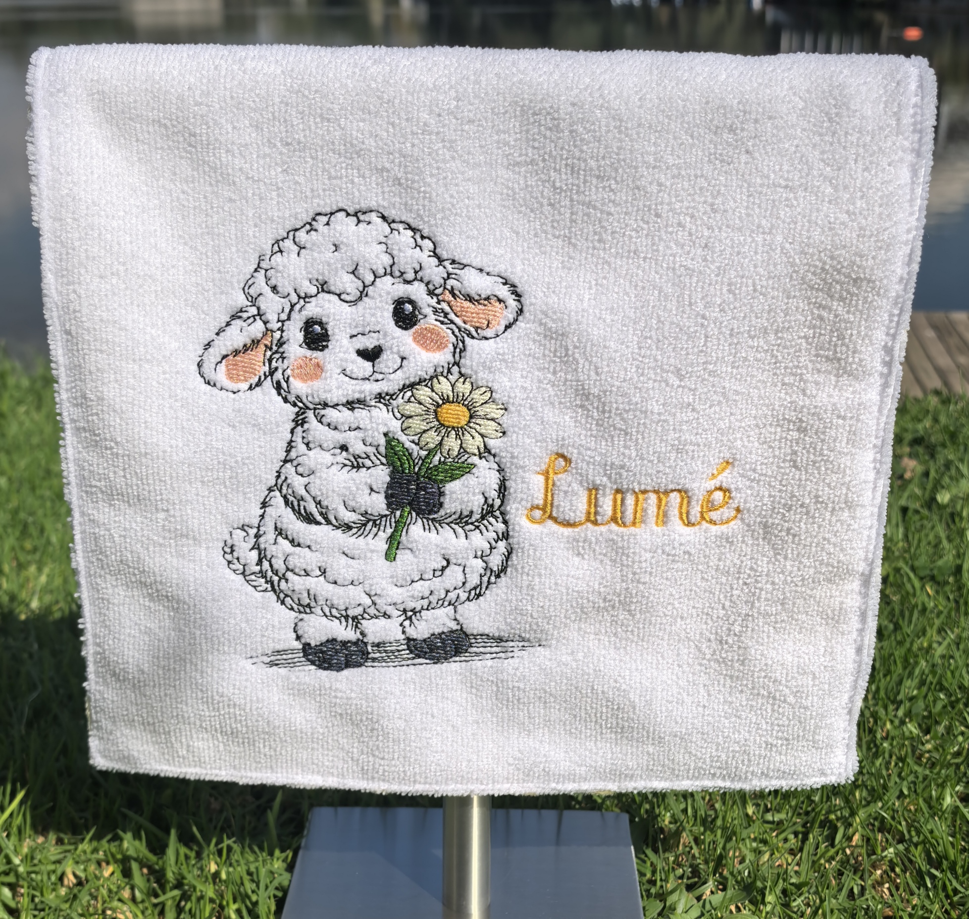 Personalised Baby Burp Cloth - Image 3