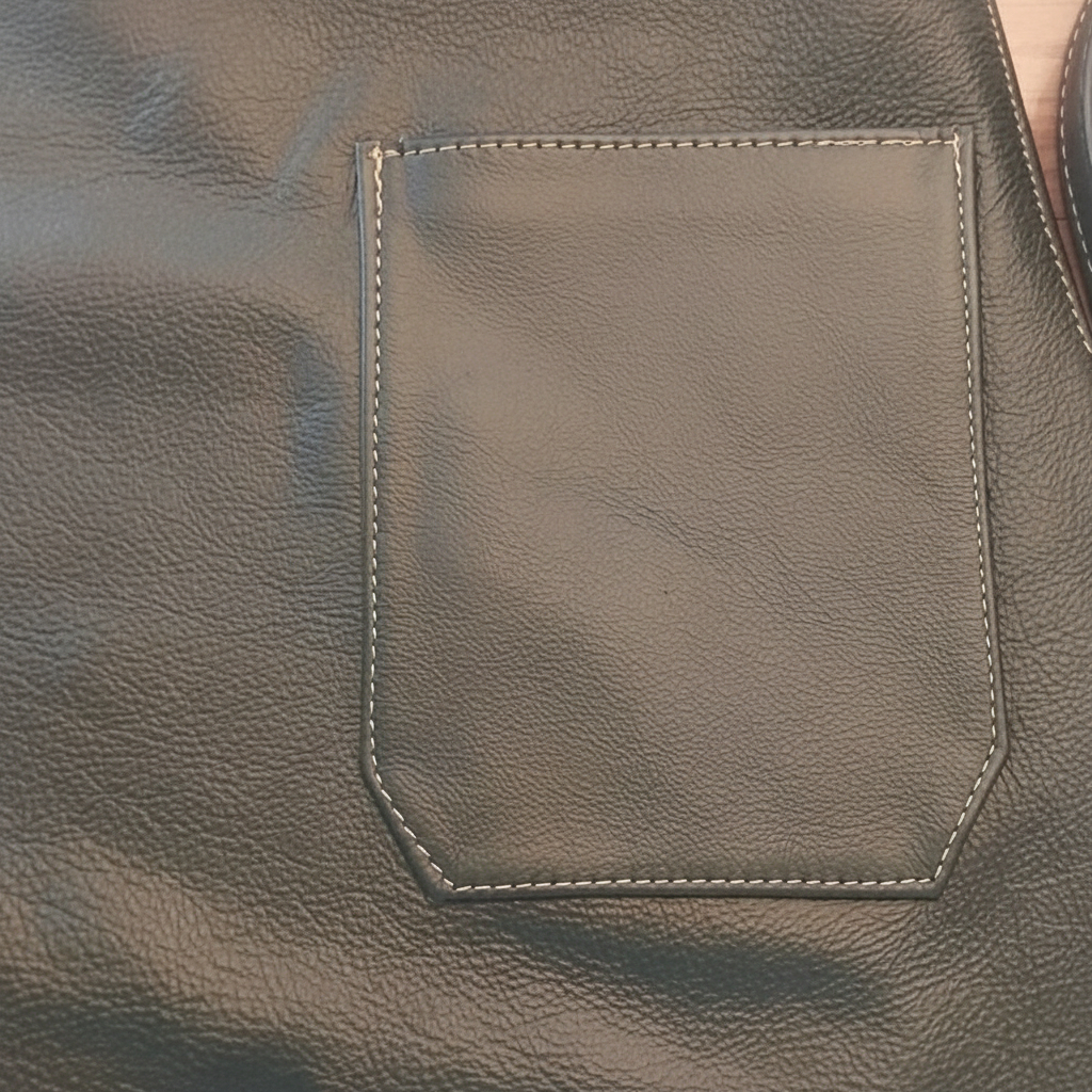 Premium Leather Apron Forest Green - Image 4