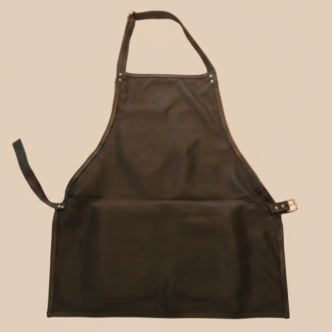 Premium Leather Apron Forest Green - Image 2