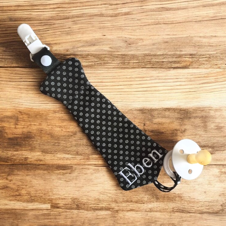 Personalised Tie Pacifier Clip - Image 5