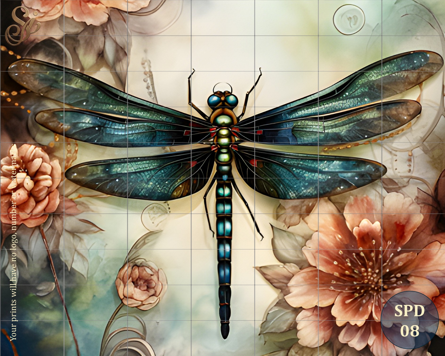 Steampunk Dragonfly Fibre Decoupage Sheets I - Image 11