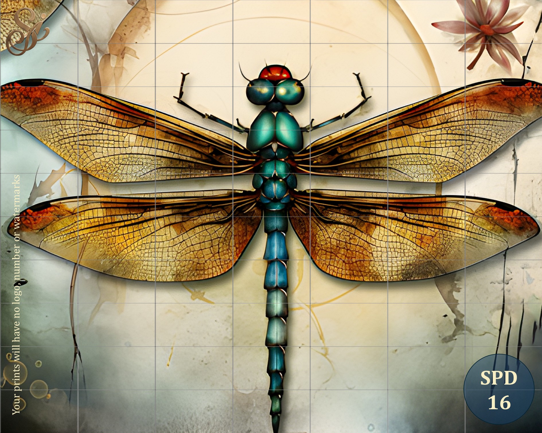 Steampunk Dragonfly Fibre Decoupage Sheets II - Image 11