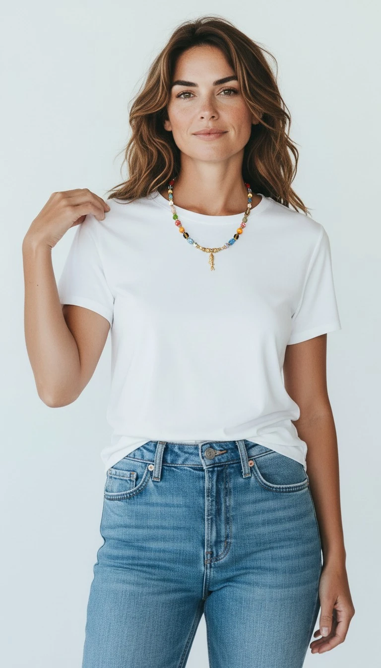 Dopamine Trend Eclectic Beaded Statement Necklace - Image 2