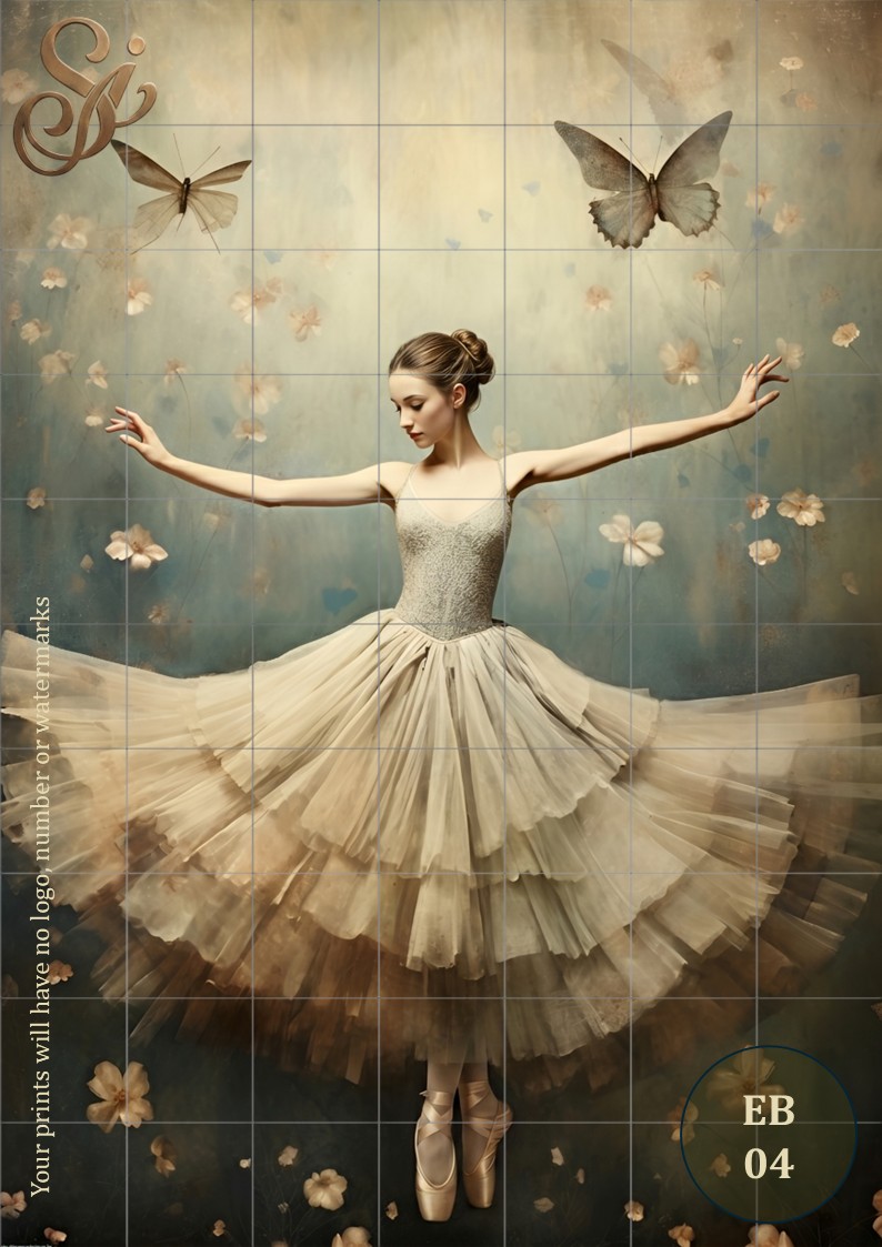 Ethereal Ballet Fibre Decoupage Sheets - Image 9