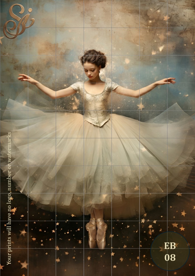 Ethereal Ballet Fibre Decoupage Sheets - Image 13