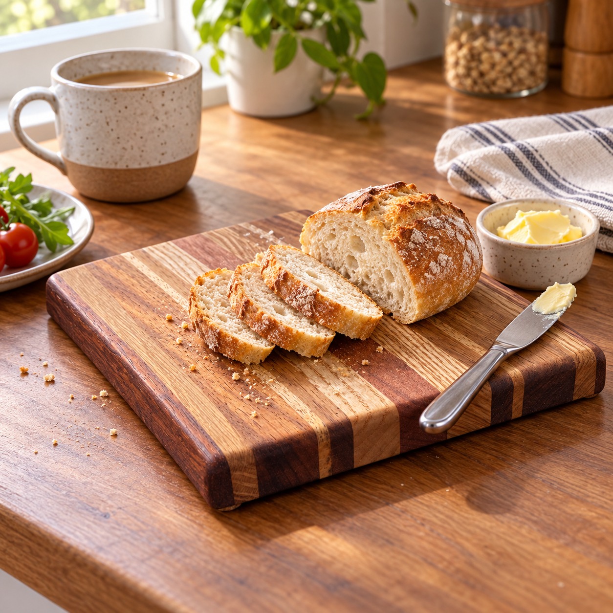 Small Rustic Wooden Cutting and Serving Board - Image 3