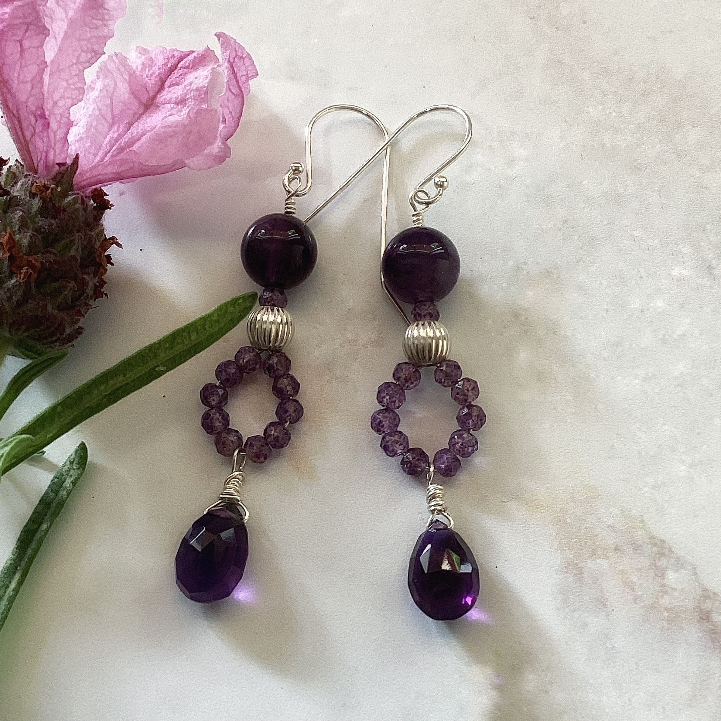 Amethyst and Sterling Silver