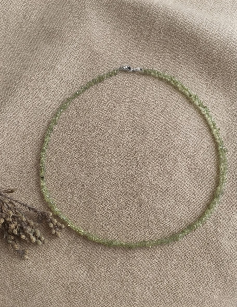 Peridot Necklace with Sterling Silver - Image 2