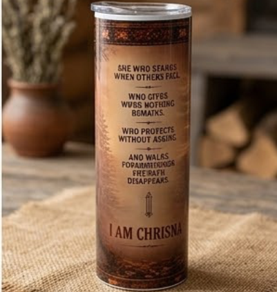 Skinny Stainless-Steel Tumbler - Custom Full Wrap Print - Image 3