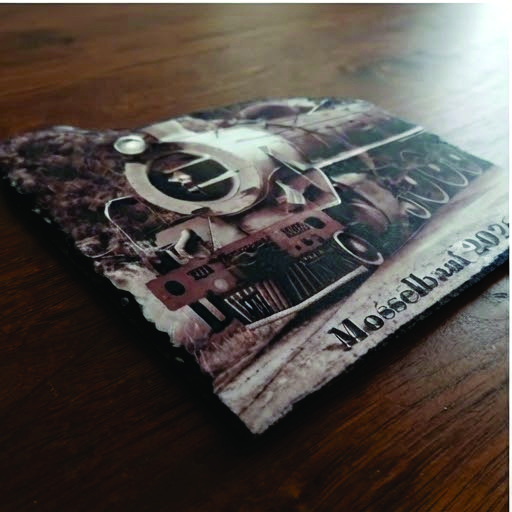 Personalised Rock Photo Slate with Stands - Image 4