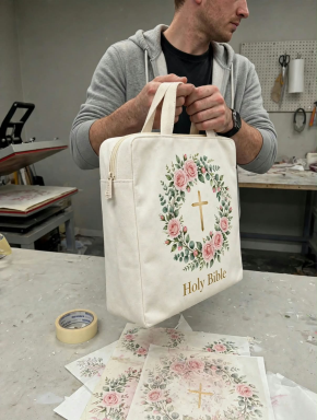 Personalised Canvas Book Bag - Image 6
