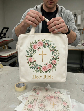 Personalised Canvas Book Bag - Image 5