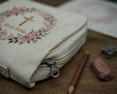 Personalised Canvas Book Bag - Image 2