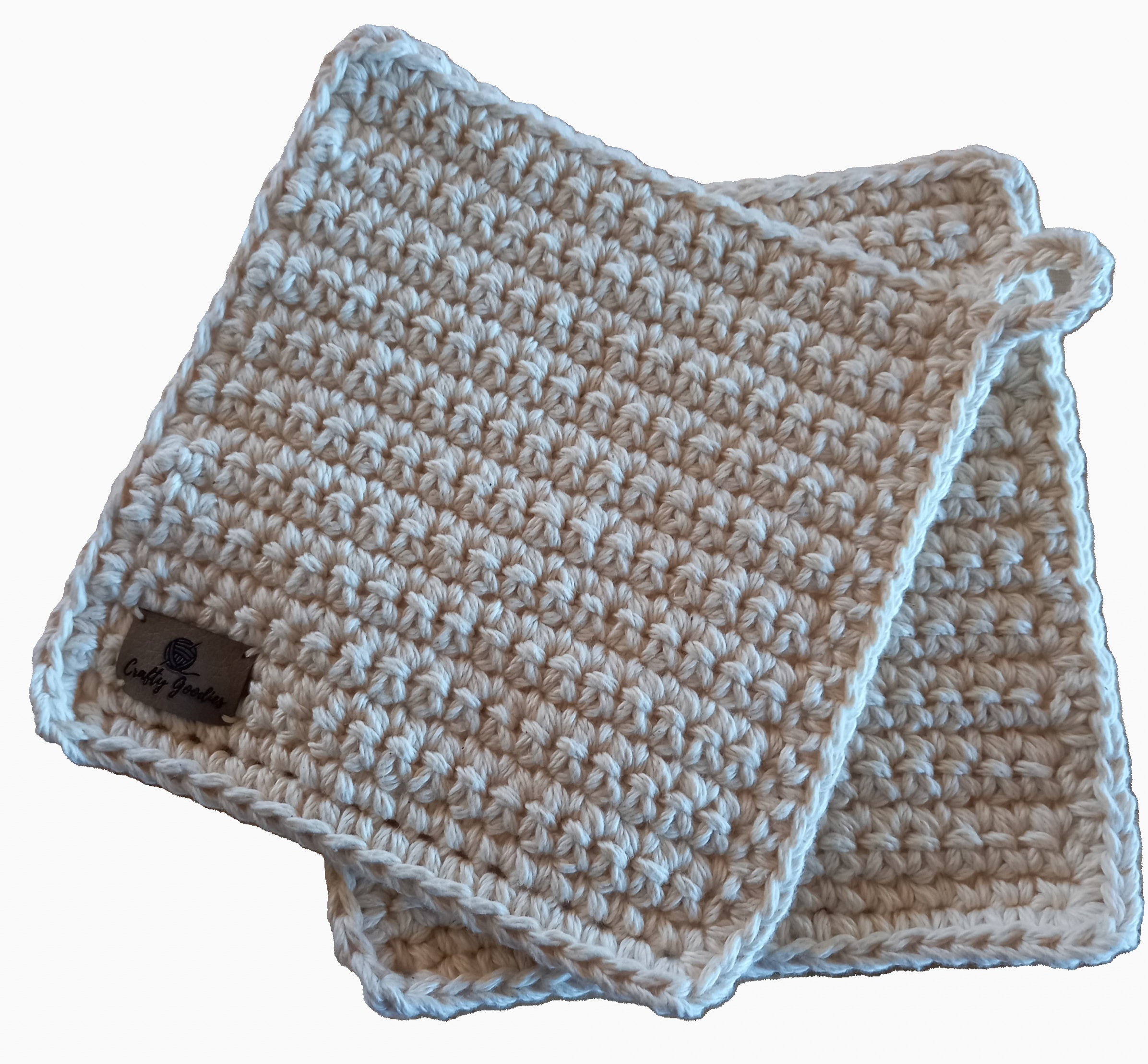 100% Cotton Natural Potholder Set - Image 3