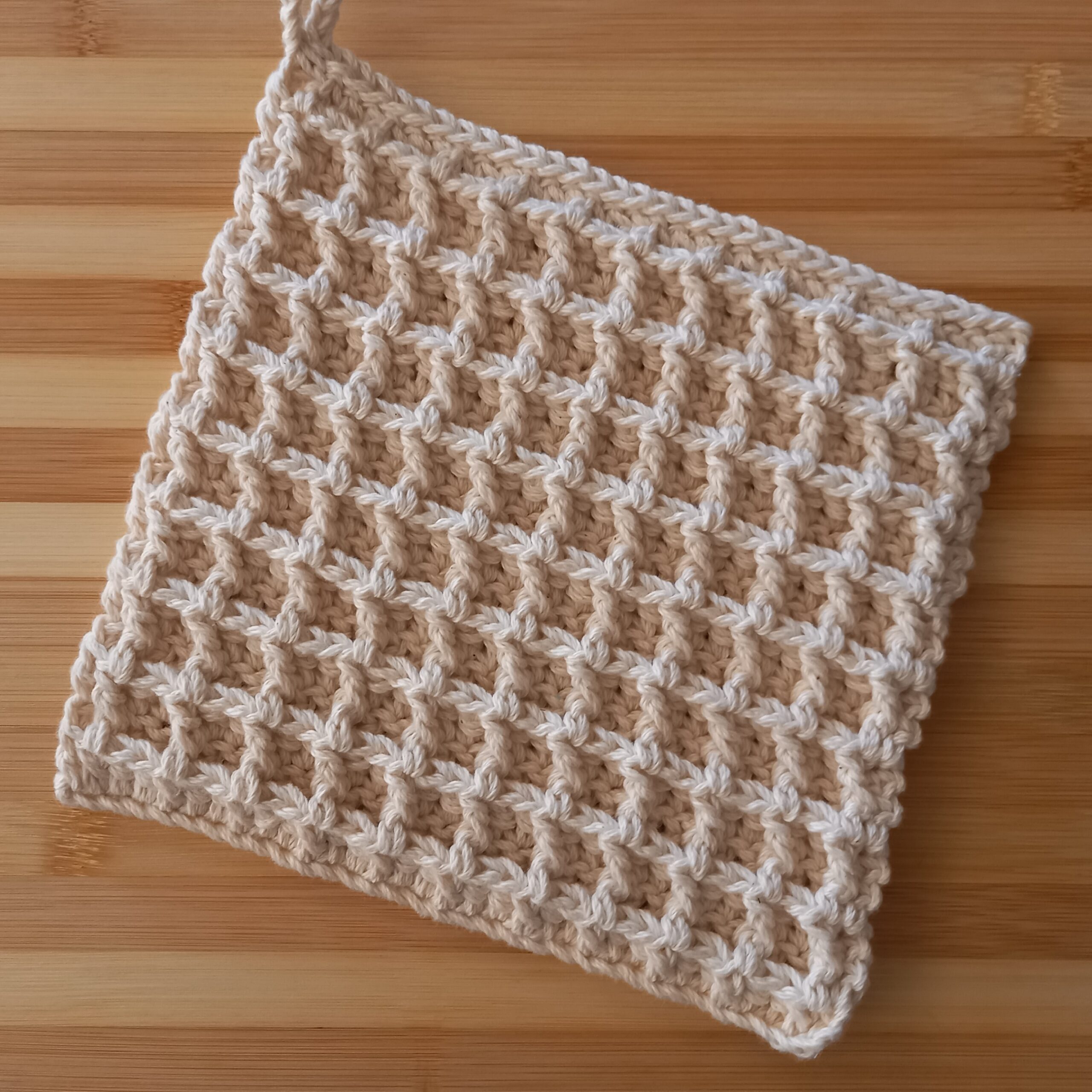 100% Cotton Natural Waffle Potholder Set - Image 2