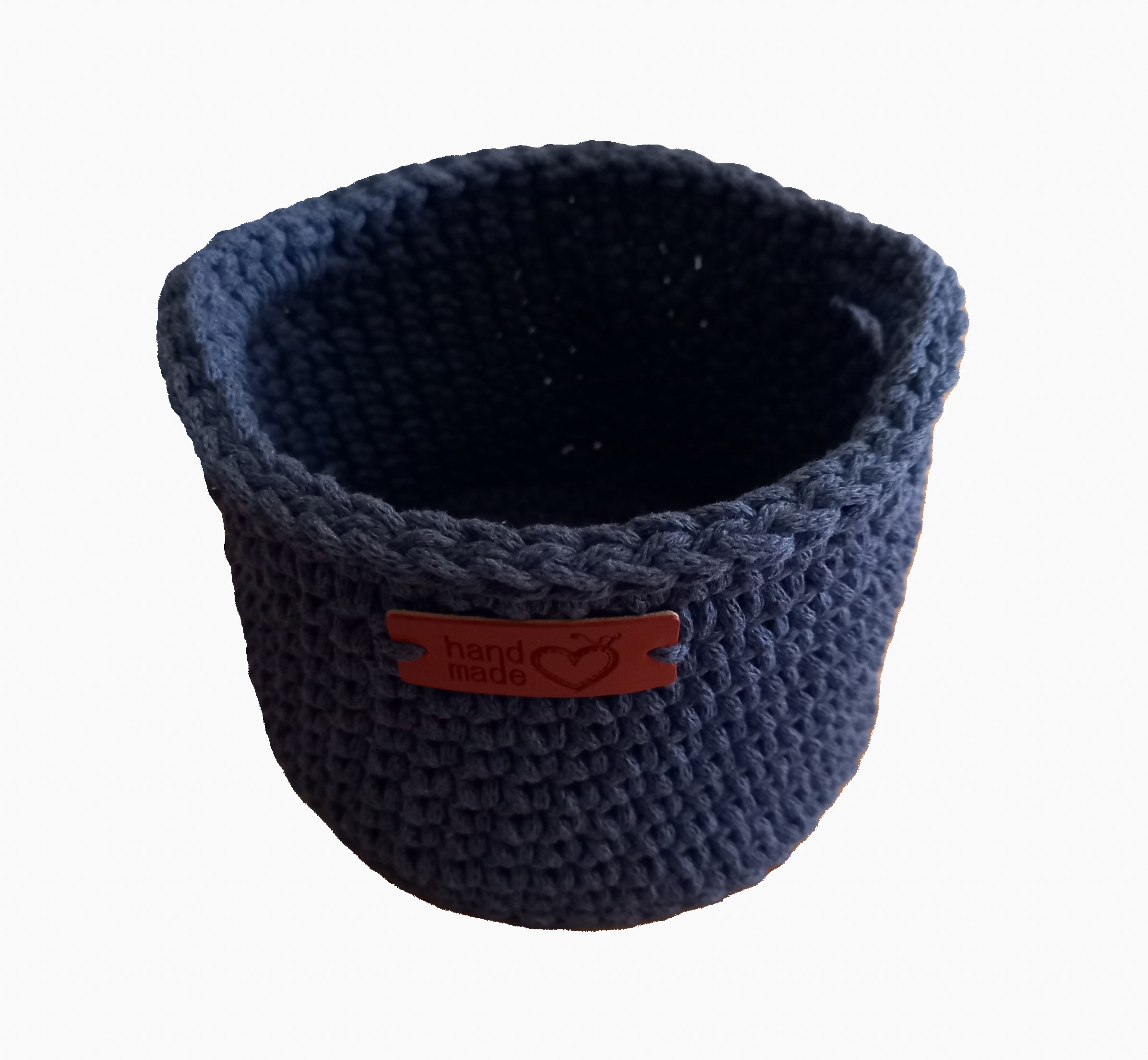 Small Macrame Eco Basket with Handles - Image 5