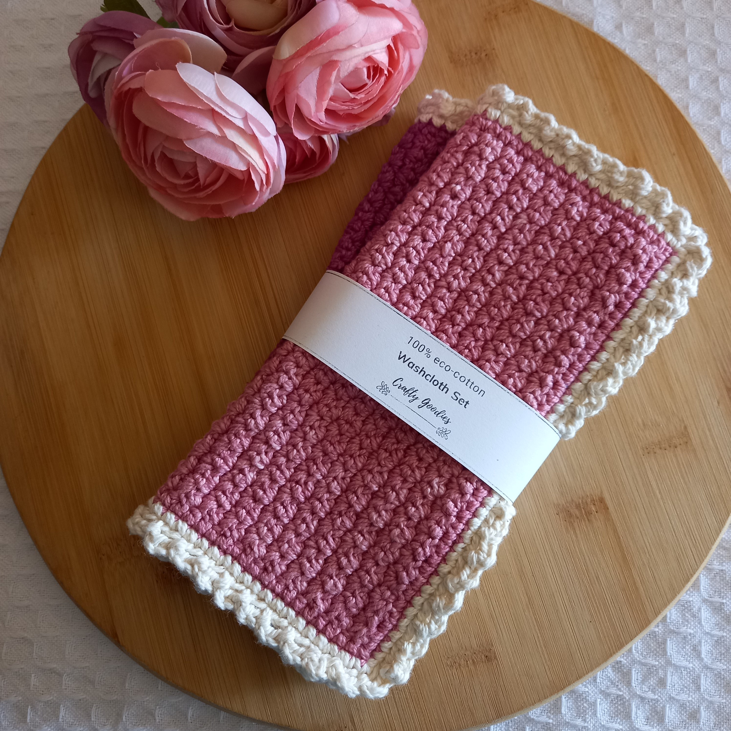 100% Eco-Cotton Washcloth Set - Image 4