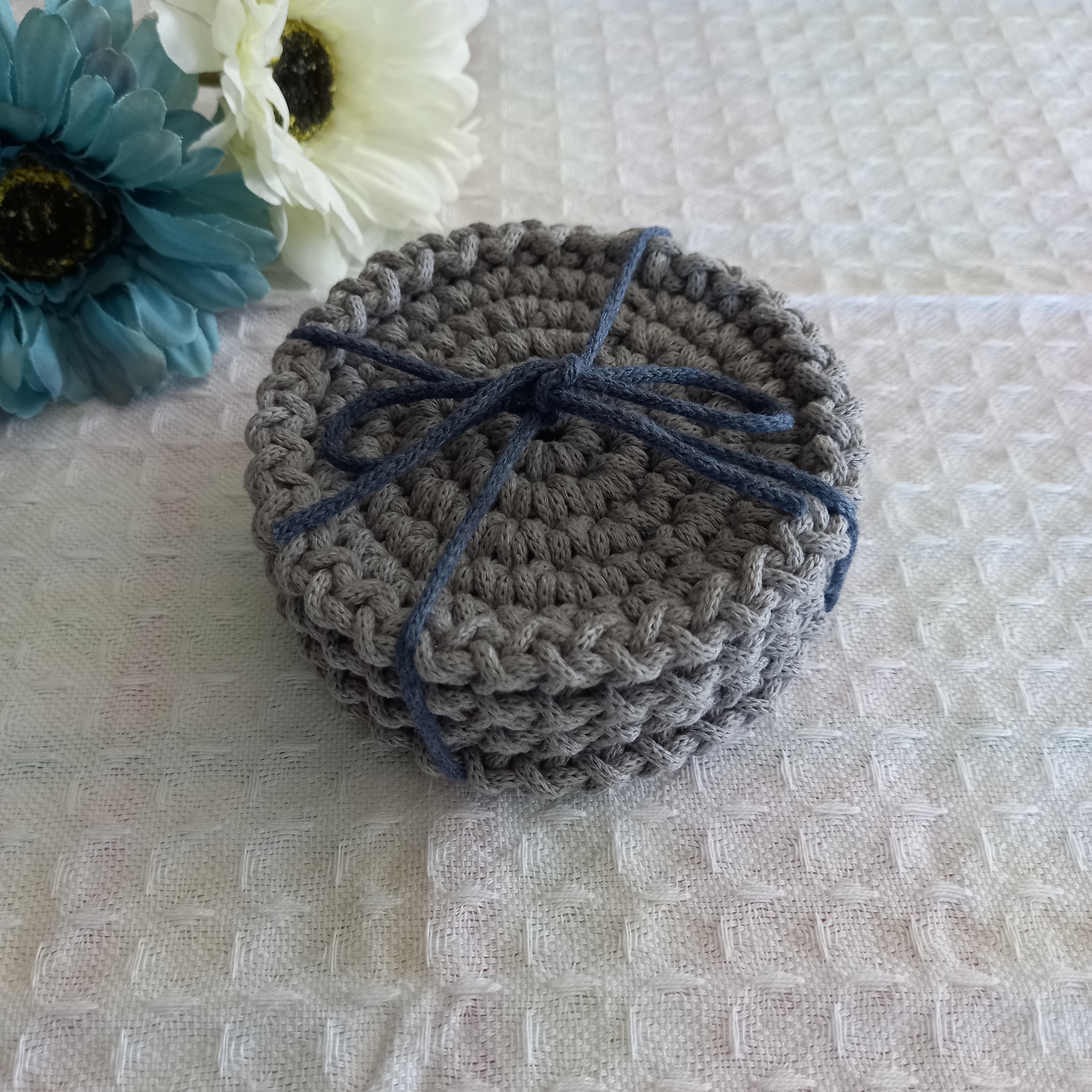 Macrame Eco Coasters Set - 4 pcs - Image 8